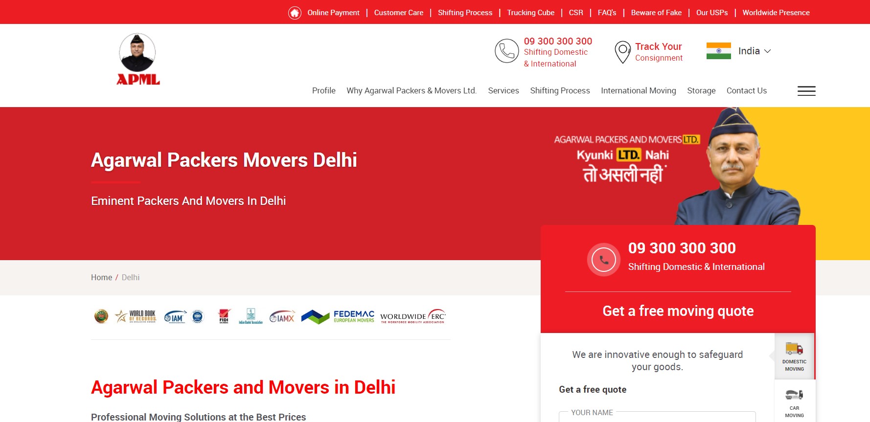 Agarwal Packers and Movers Dwarka